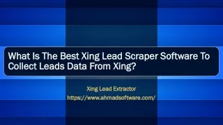 Which Is The Best Xing Lead Scraper Software To Collect Leads Data From Xing?