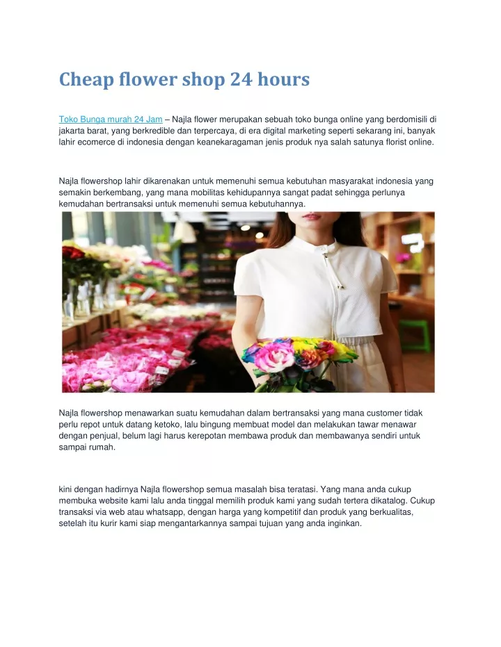 cheap flower shop 24 hours