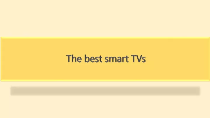 the best smart tvs