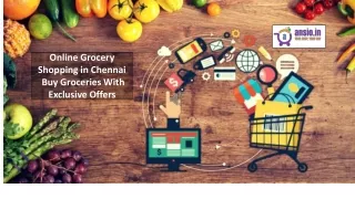 Online grocery shopping in Chennai- Buy groceries with exclusive offers
