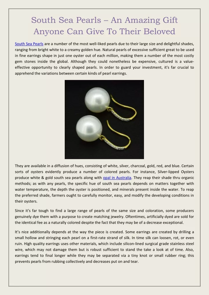 south sea pearls an amazing gift anyone can give
