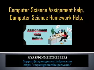 Computer Science Assignment help, Computer Science Homework-myassignmenthelpers
