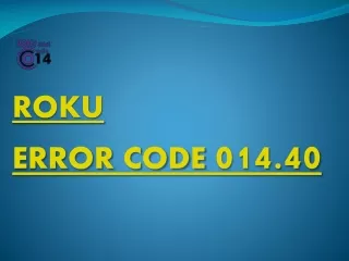 Roku Error Code 014.40