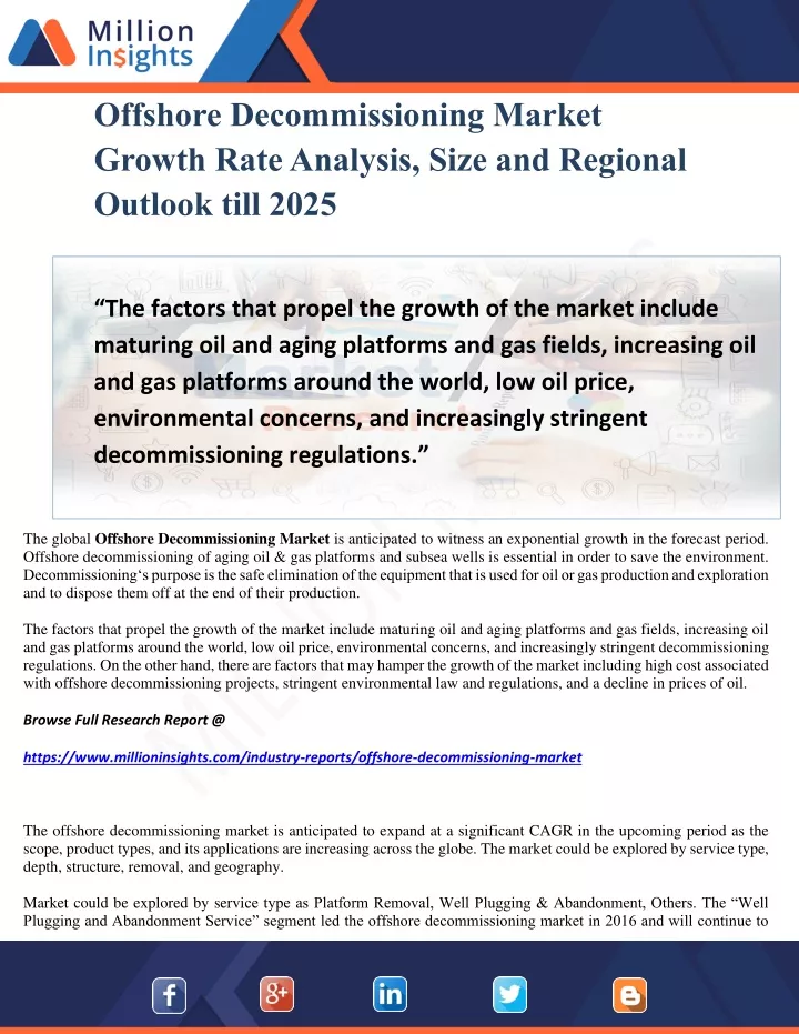 offshore decommissioning market growth rate