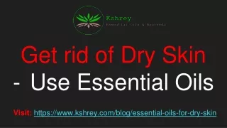 Buy Essential Oils for Dry Skin