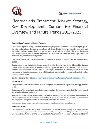 Clonorchiasis Treatment Market Research Report- Global Forecast Till 2023