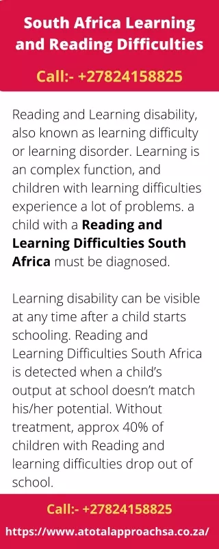 South Africa Learning and Reading Difficulties