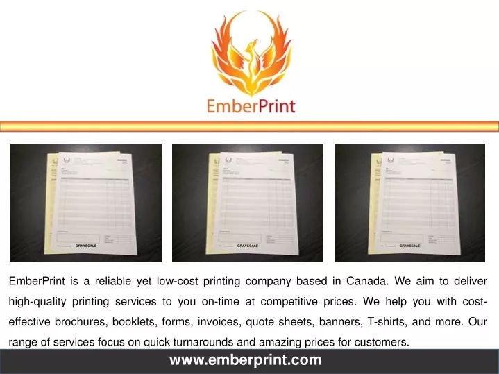 emberprint is a reliable yet low cost printing
