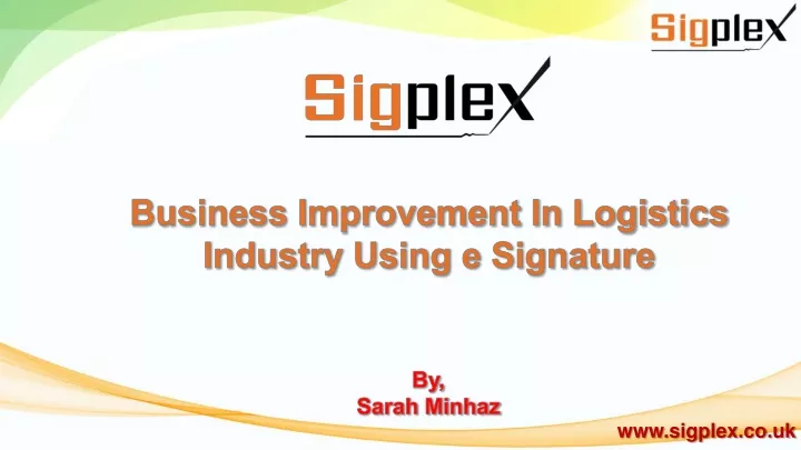 business improvement in logistics industry using