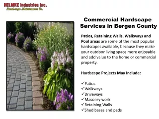 Commercial Hardscape Services in Bergen County