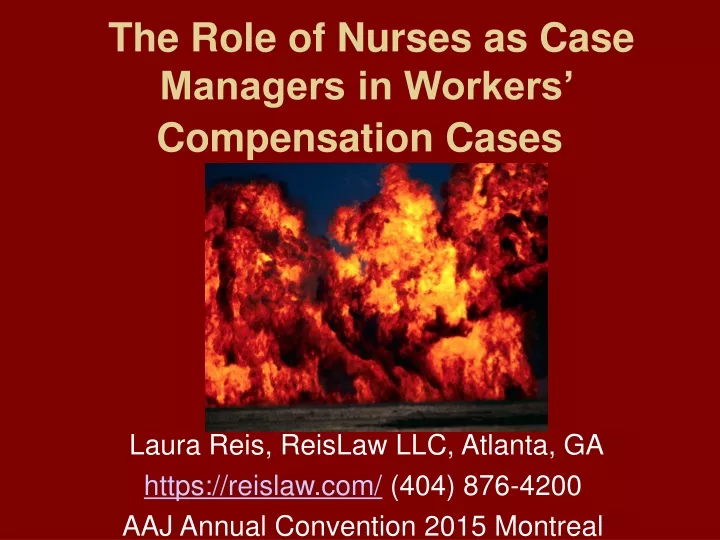 the role of nurses as case managers in workers