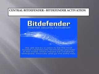 Bitdefender Activate - Bitdefender Login at central.bitdefender.com