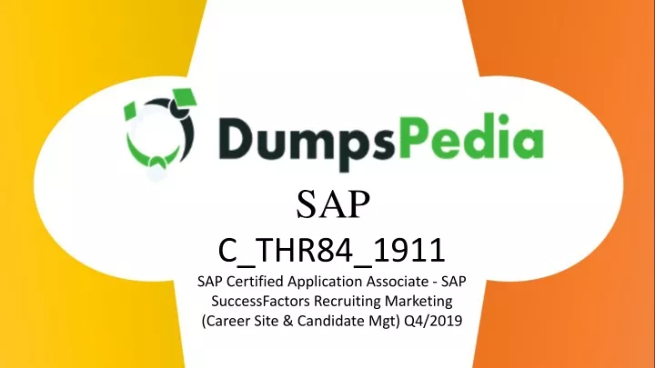sap c thr84 1911 sap certified application