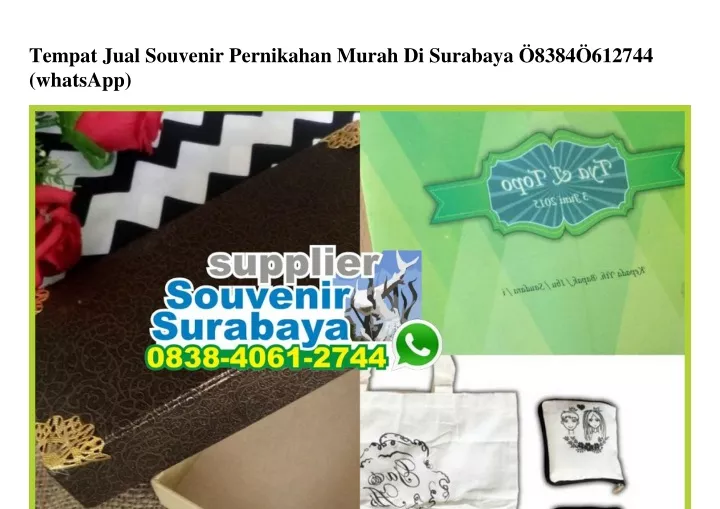 tempat jual souvenir pernikahan murah di surabaya