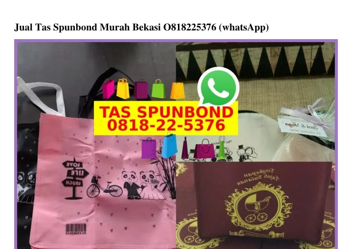 jual tas spunbond murah bekasi o818225376 whatsapp