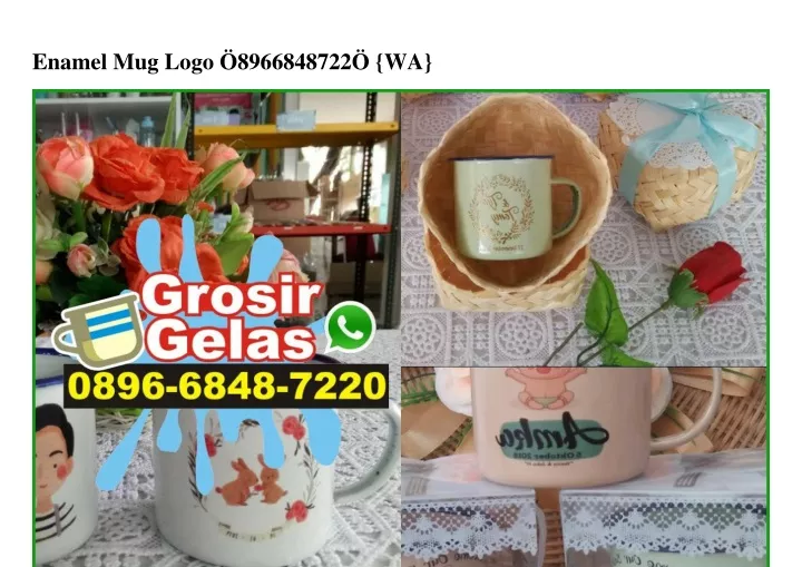 enamel mug logo 8966848722 wa