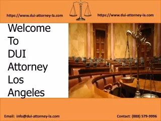 Welcome To DUI Attorney Los Angeles