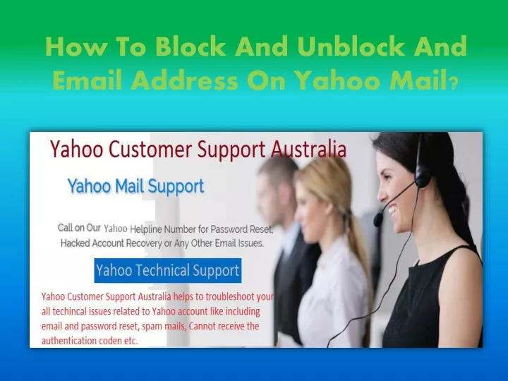 how to block and unblock and email address