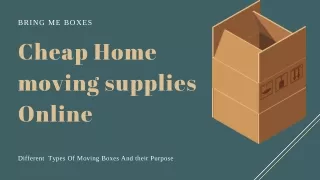 Buy The Cheap Home Moving Supplies Online