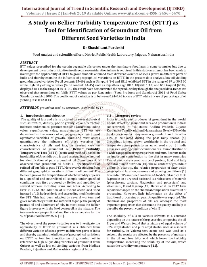 international journal of trend in scientific