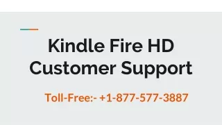 Kindle Fire HD Customer Support