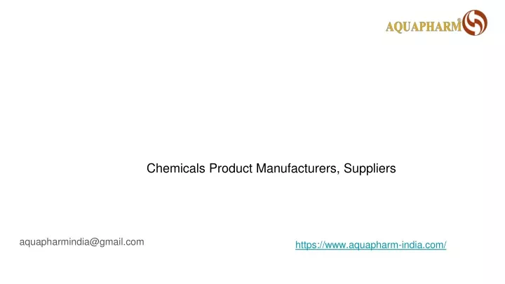chemicals product manufacturers suppliers