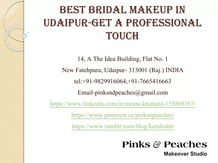 best bridal makeup in udaipur get a professional touch