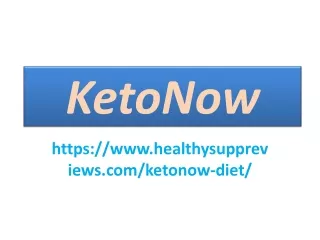 KetoNow - Naturally Lose Weight Effectively and Sustainably!