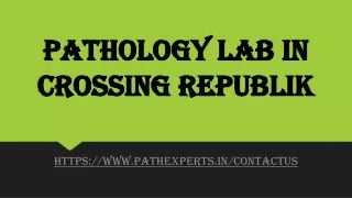 pathology lab in crossing republik