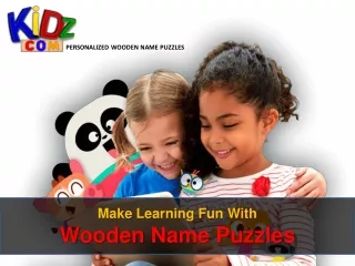 Make Learning Fun With Wooden Name Puzzles