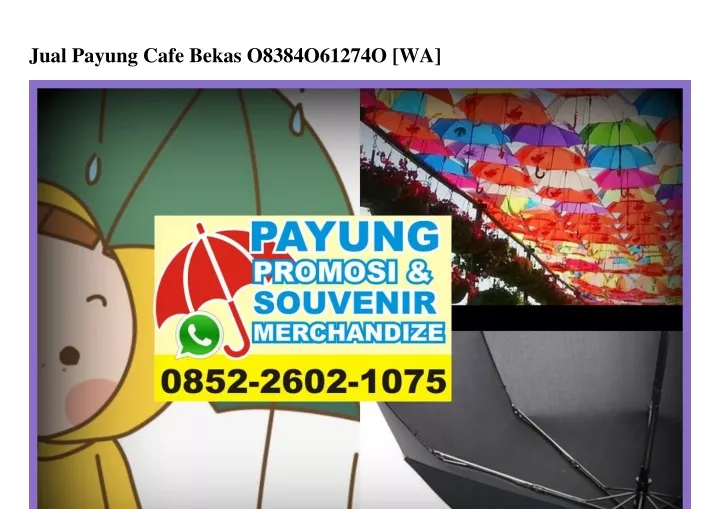 jual payung cafe bekas o8384o61274o wa