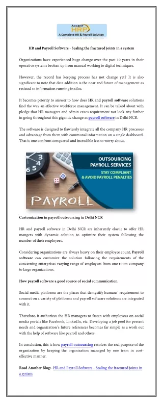 Payroll Outsourcing company in Delhi, Gurgaon, Noida and NCR