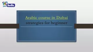 Arabic course in dubai | Arabic classes in Dubai | Learn Arabic in dubai