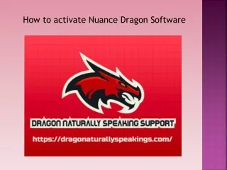 How to activate Nuance Dragon Software