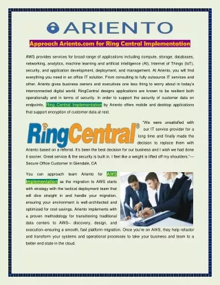 Ring Central Implementation
