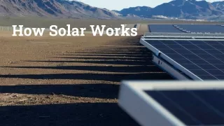 how solar works