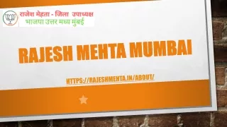 Rajesh Mehta Mumbai- RajeshMehta.in
