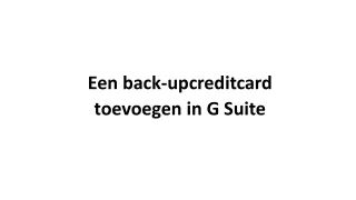 Een back-upcreditcard toevoegen in G Suite