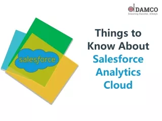 Things to Know About Salesforce Analytics Cloud