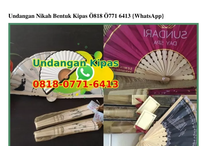 undangan nikah bentuk kipas 818 771 6413 whatsapp