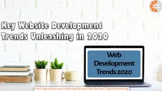 Key Website Development Trends Unleashing in 2020
