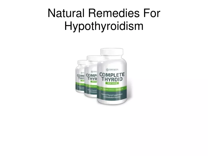natural remedies for hypothyroidism