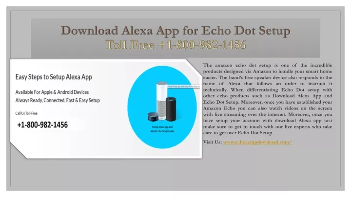 download alexa app for echo dot setup toll free 1 800 982 1456