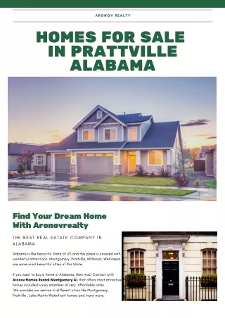 Attractive Homes For Sale In Prattville AL