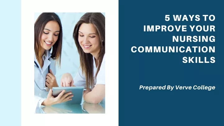 5 ways to improve your nursing communication