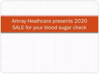 Buy online Blood Glucose Monitoring Kit from Arkray heallthcare