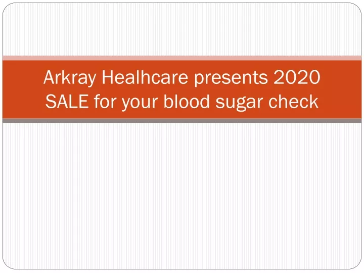 arkray healhcare presents 2020 sale for your