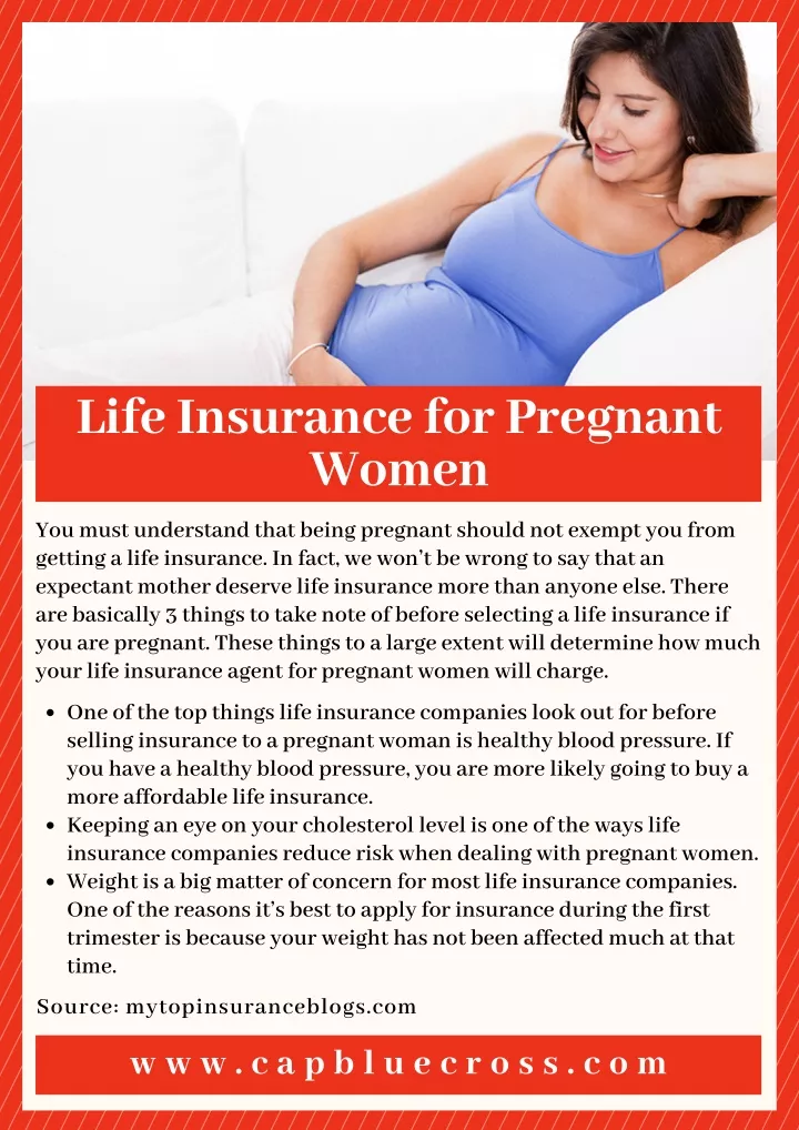 life insurance for pregnant women you must
