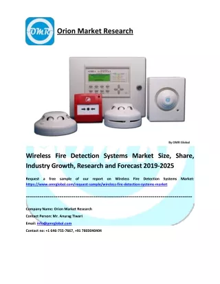 Wireless Fire Detection Systems Market: Industry Growth, Size, Share and Forecast 2019-2025