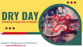 Benefits of Dry Day/Dry Month for Oral Health